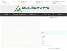 Tablet Screenshot of hempmarketwatch.com